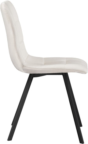 Meridian Furniture Annie Cream Velvet Dining Chair - Set of 2