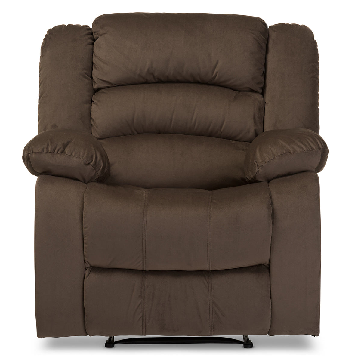 Baxton Studio Hollace Modern and Contemporary Taupe Microsuede 1-Seater Recliner Baxton Studio--Minimal And Modern - 2