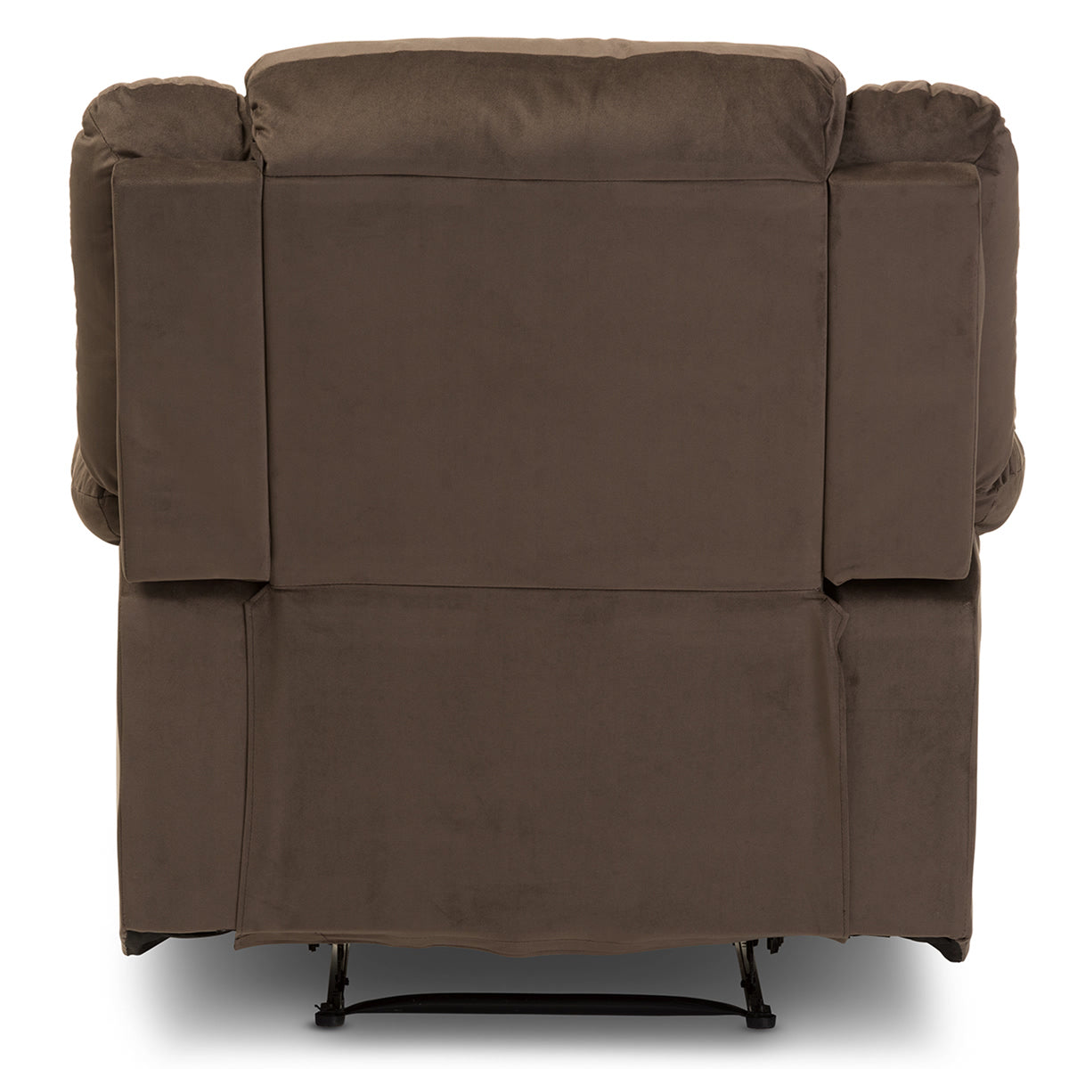 Baxton Studio Hollace Modern and Contemporary Taupe Microsuede 1-Seater Recliner Baxton Studio--Minimal And Modern - 7