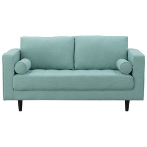 Manhattan Comfort Arthur 2-Seat Mint Green-Blue Tweed LoveseatManhattan Comfort-Loveseat- - 1