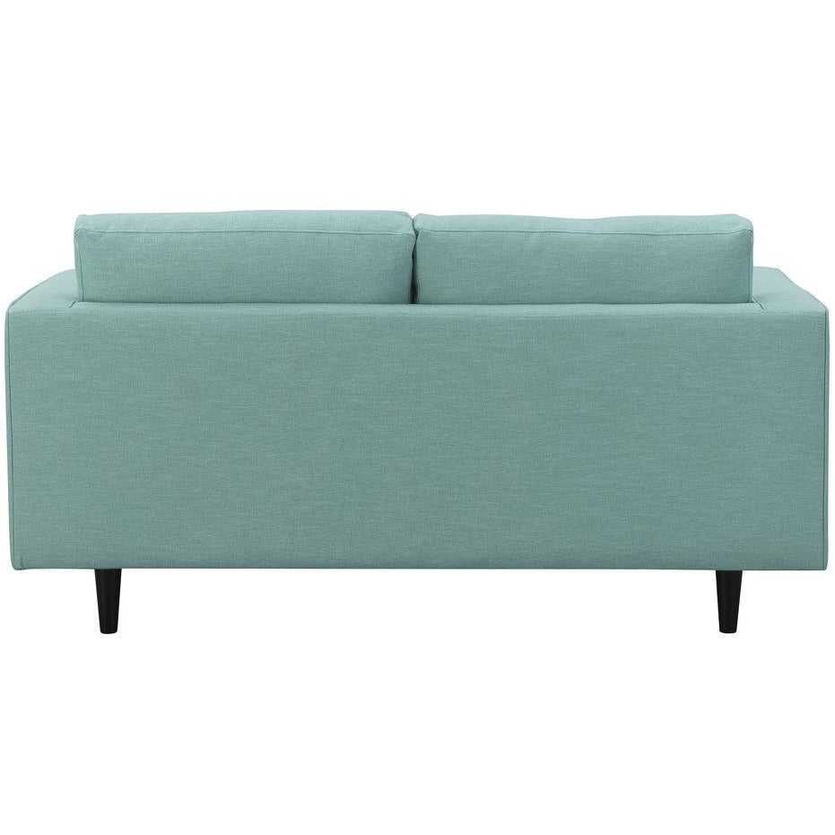 Manhattan Comfort Arthur 2-Seat Mint Green-Blue Tweed Loveseat