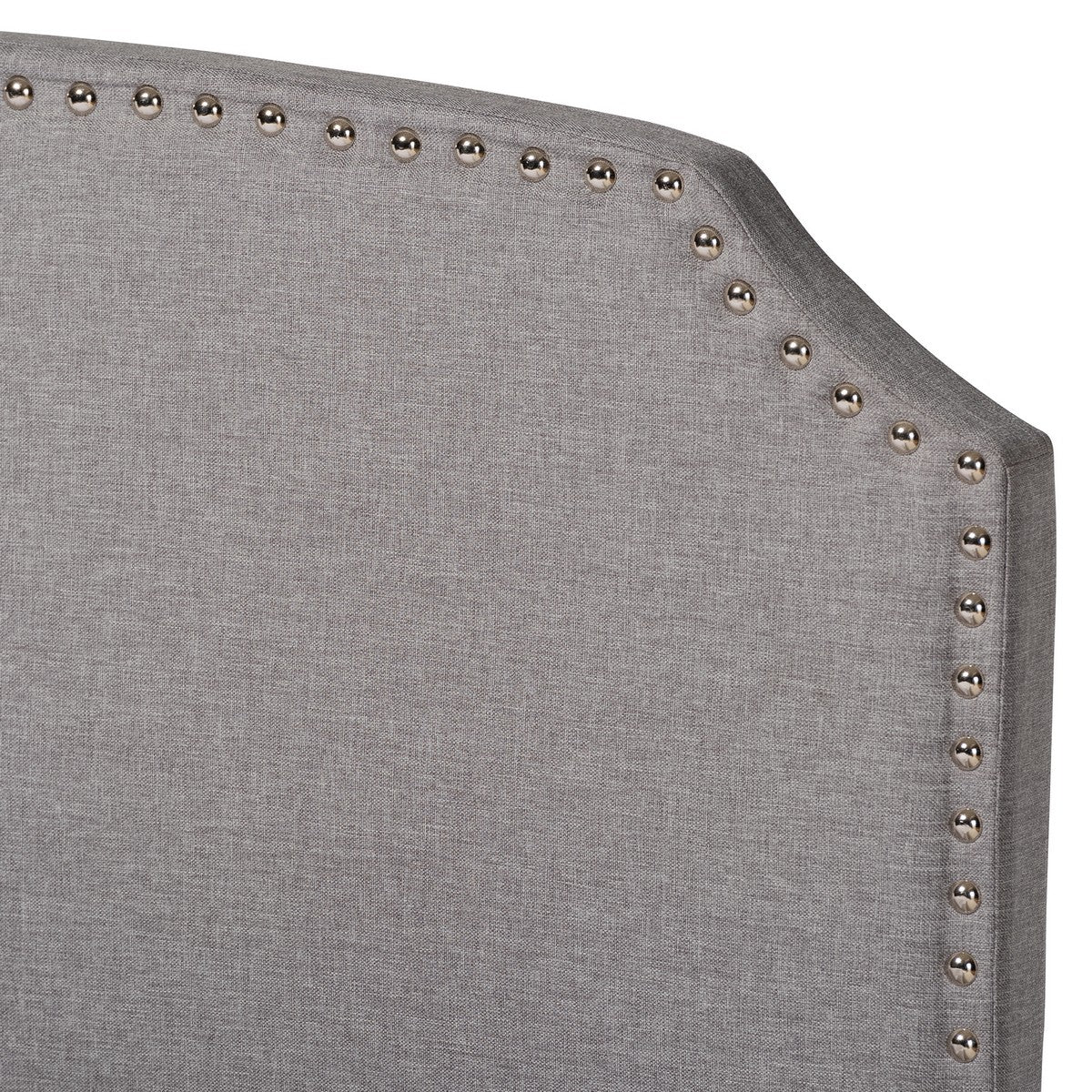 Baxton Studio Larese Light Grey Fabric Upholstered 2-Drawer King Size Platform Storage Bed