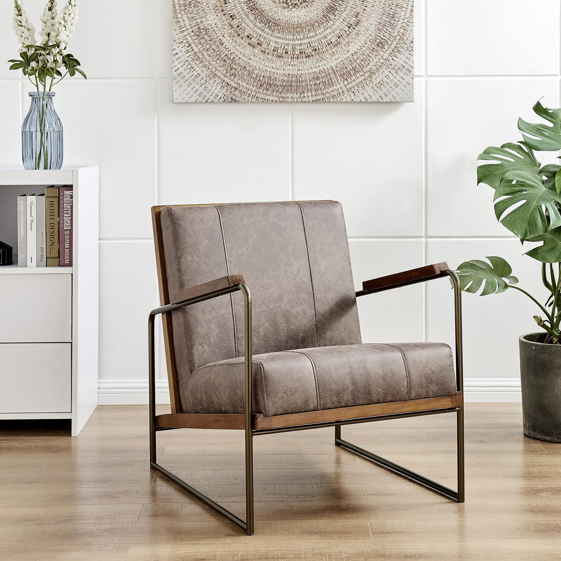 Damian PU Leather Accent Chair by New Pacific Direct - 9900021