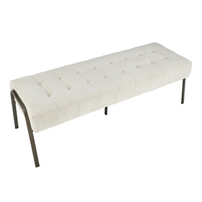 Venturi Fabric Tufted Bench by New Pacific Direct - 9900081