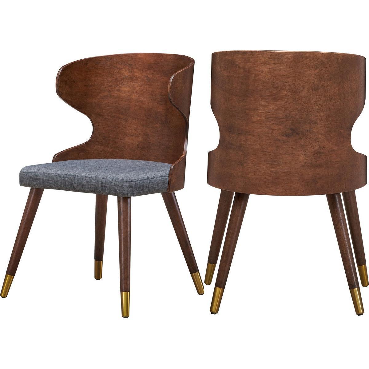 Meridian Furniture Sherwood Grey Linen Fabric Dining ChairMeridian Furniture - Dining Chair - Minimal And Modern - 1