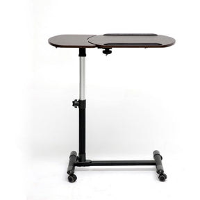 Baxton Studio Olsen Brown Wheeled Laptop Tray Table with Tilt Control Baxton Studio-Desks-Minimal And Modern - 2