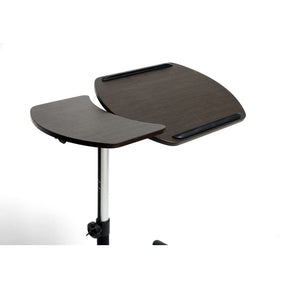 Baxton Studio Olsen Brown Wheeled Laptop Tray Table with Tilt Control Baxton Studio-Desks-Minimal And Modern - 3