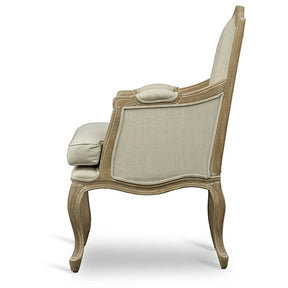 Baxton Studio Nivernais Wood Traditional French Accent Chair Baxton Studio-chairs-Minimal And Modern - 3