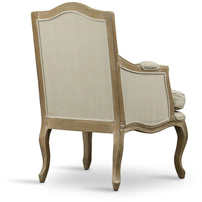 Baxton Studio Nivernais Wood Traditional French Accent Chair Baxton Studio-chairs-Minimal And Modern - 4