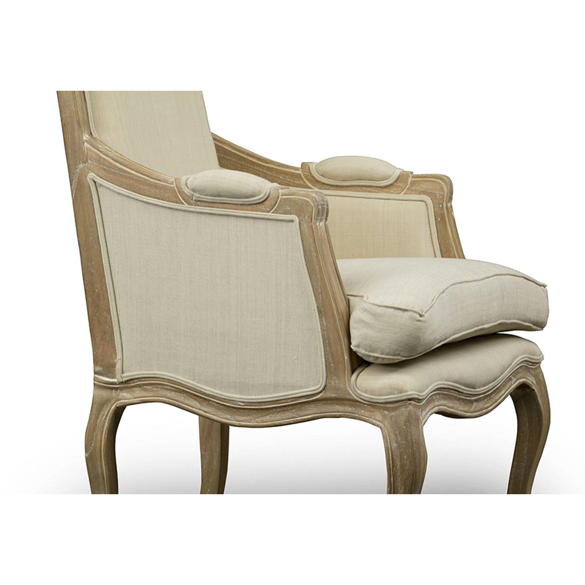 Baxton Studio Nivernais Wood Traditional French Accent Chair Baxton Studio-chairs-Minimal And Modern - 5