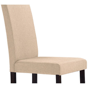 Baxton Studio Andrew Contemporary Espresso Wood Beige Fabric Dining Chair (Set of 2) Baxton Studio-dining chair-Minimal And Modern - 4