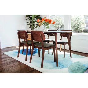 Edloe Finch Baldwin Mid-Century Modern Dining Chair in Light Grey, Set of 2