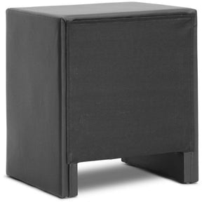Baxton Studio Frey Black Upholstered Modern Nightstand Baxton Studio-nightstands-Minimal And Modern - 3