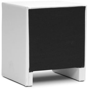 Baxton Studio Frey White Upholstered Modern Nightstand Baxton Studio-nightstands-Minimal And Modern - 3