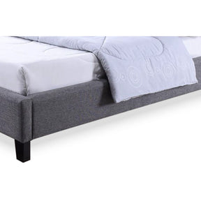 Baxton Studio Hillary Modern and Contemporary Full Size Grey Fabric Upholstered Platform Base Bed Frame Baxton Studio-beds-Minimal And Modern - 3