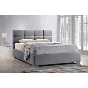Baxton Studio Sophie Modern and Contemporary Grey Fabric Upholstered Full Size Platform Bed Baxton Studio-Full Bed-Minimal And Modern - 4