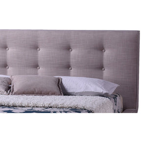 Baxton Studio Jonesy Scandinavian Style Mid-century Beige Fabric Upholstered Full Size Platform Bed Baxton Studio-Full Bed-Minimal And Modern - 3