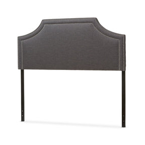 Baxton Studio Avignon Modern and Contemporary Dark Grey Fabric Upholstered Queen Size Headboard Baxton Studio-Queen Headboard-Minimal And Modern - 3
