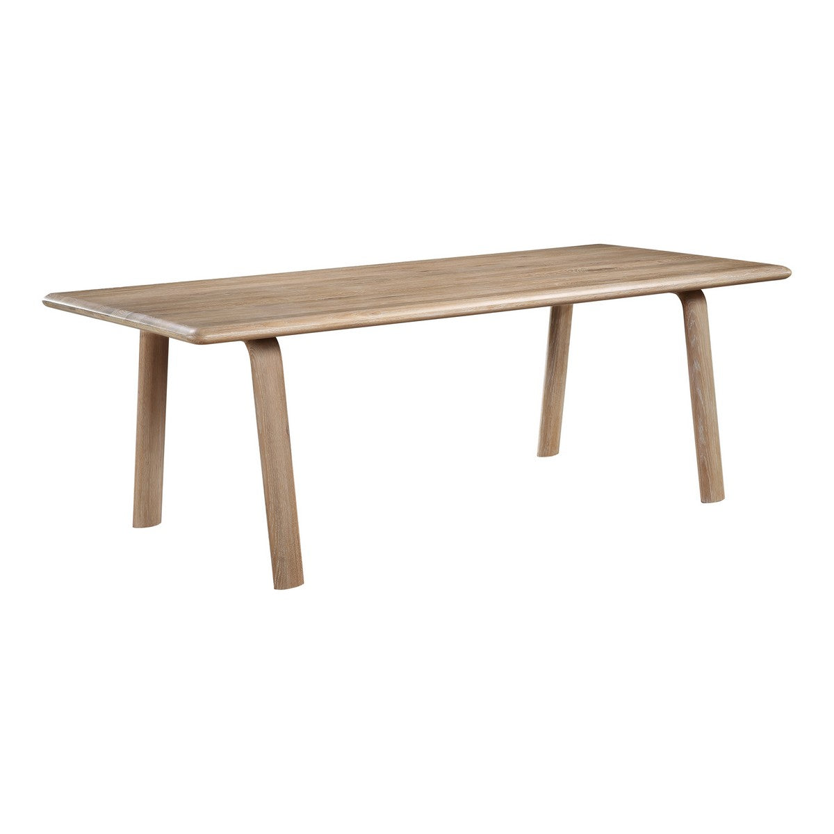Moe's Home Collection Malibu Dining Table White Oak - BC-1046-18 - Moe's Home Collection - Dining Tables - Minimal And Modern - 1