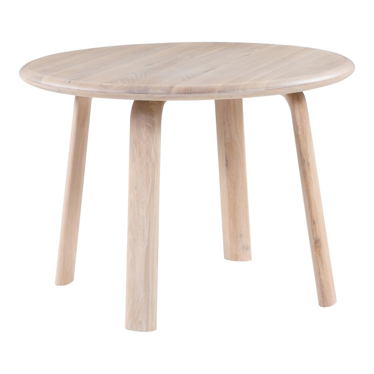 Moe's Home Collection Malibu Round Dining Table White Oak - BC-1047-18 - Moe's Home Collection - Dining Tables - Minimal And Modern - 1
