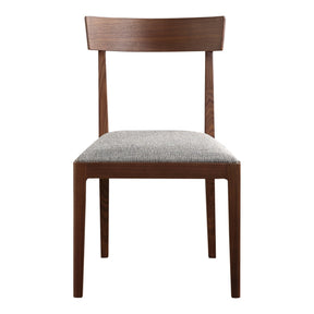 Moe's Home Collection Leone Dining Chair Walnut Set of Two - BC-1078-24 - Moe's Home Collection - Dining Chairs - Minimal And Modern - 1