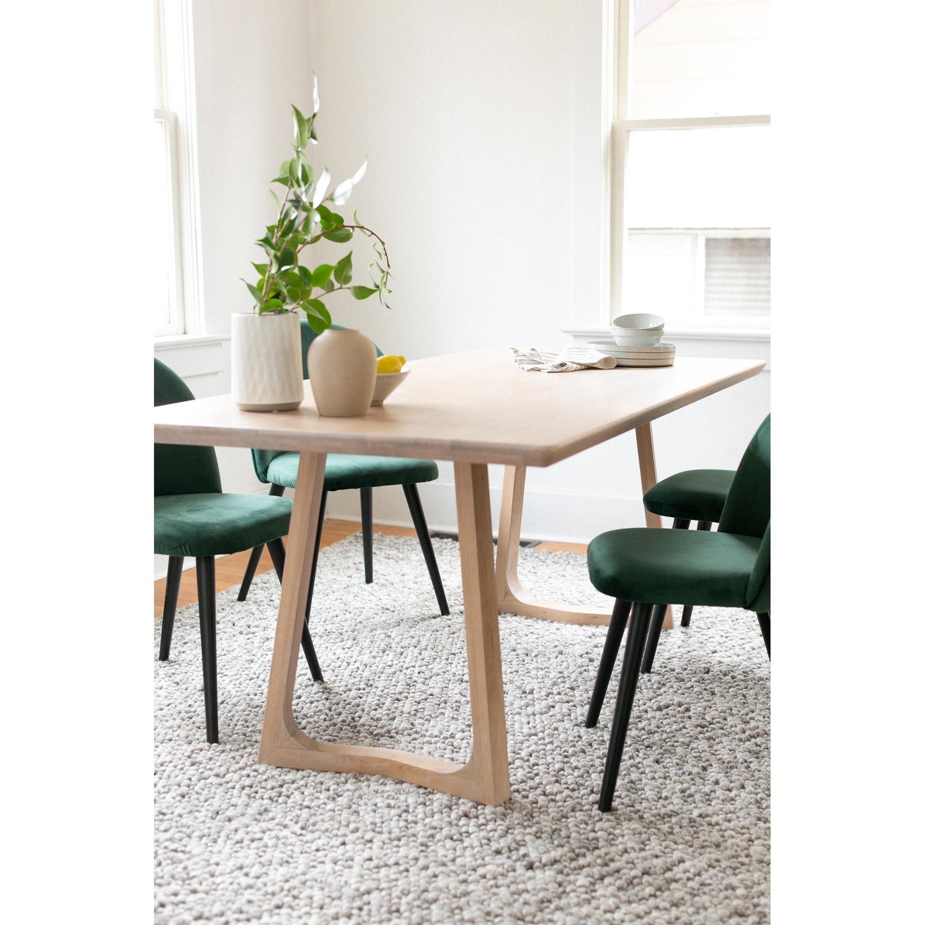 Moe's Home Collection Silas Dining Table Oak - BC-1098-18