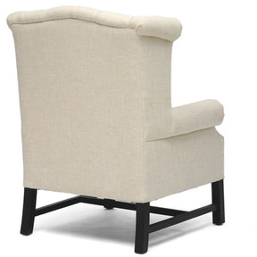 Baxton Studio Sussex Beige Linen Club Chair  Baxton Studio-chairs-Minimal And Modern - 4