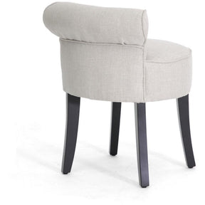 Baxton Studio Millani Beige Linen Modern Lounge Stool Baxton Studio-chairs-Minimal And Modern - 3