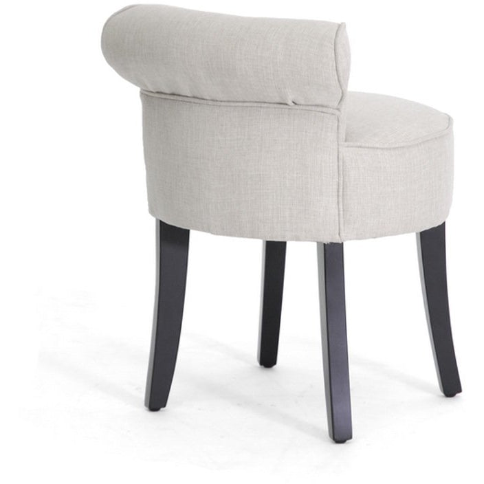 Baxton Studio Millani Beige Linen Modern Lounge Stool Baxton Studio-chairs-Minimal And Modern - 3