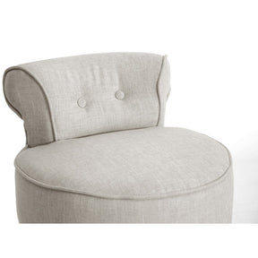 Baxton Studio Millani Beige Linen Modern Lounge Stool Baxton Studio-chairs-Minimal And Modern - 4