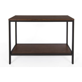 Bamboogle Dark Grey Console Table With Black Legs Industrial Chic Bamboo Accent Table BKL-10-B-4414-G-Minimal & Modern