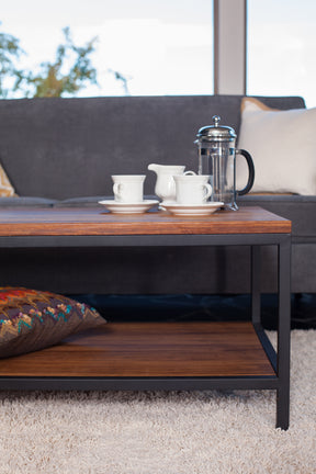 Bamboogle Koa Bamboo Coffee Table With Black Legs BKL-20-B-4924-K-Minimal & Modern