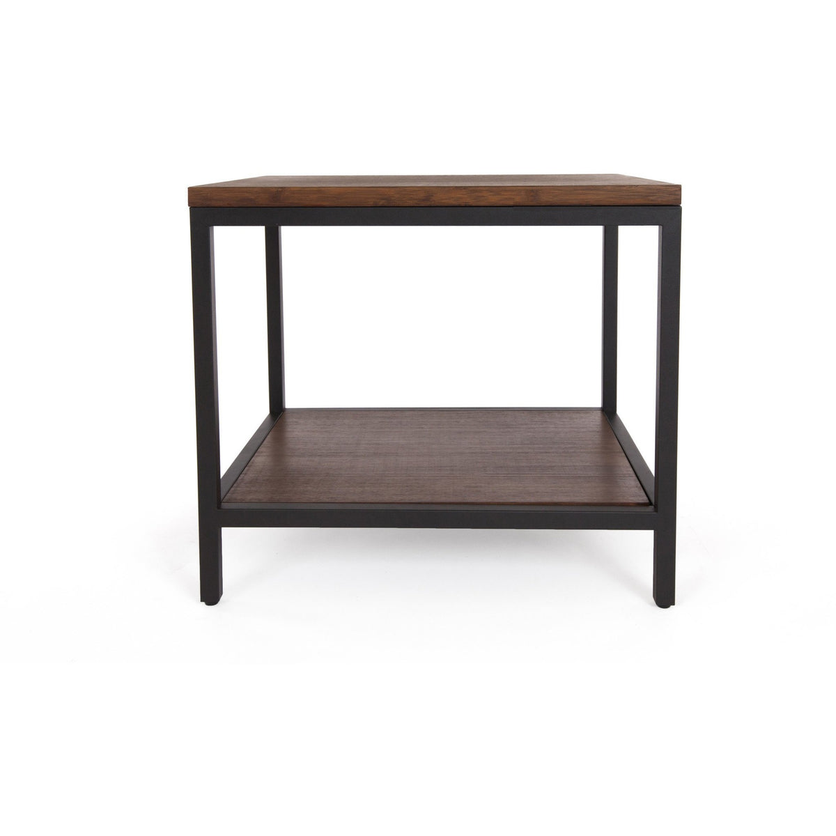 Bamboogle Rustic Grey Rectangle Side Table With Black Legs BKL-30-B-2420-G-Minimal & Modern