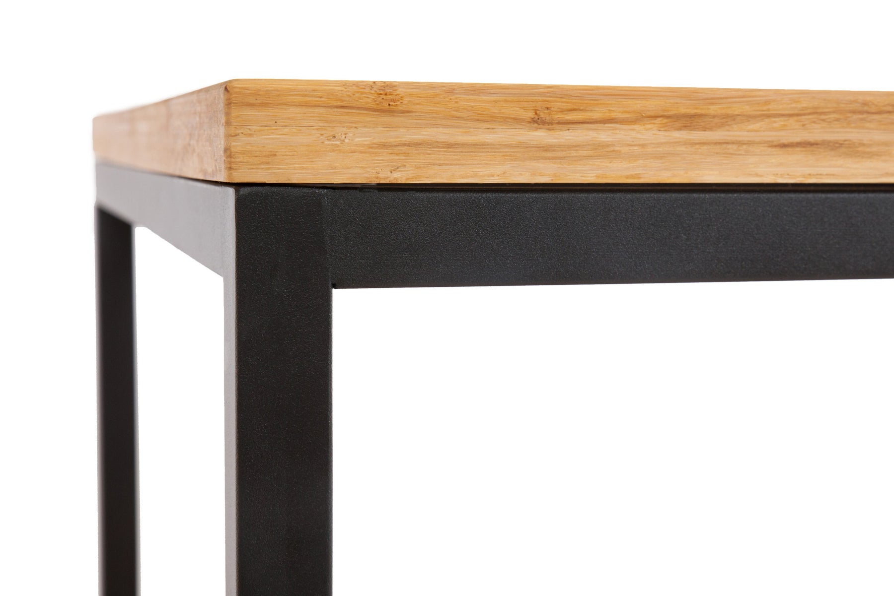 Bamboogle Timber Rectangle Side Table With Black Legs BKL-30-B-2420-T-Minimal & Modern