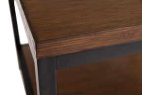 Bamboogle Rustic Grey Square Side Table With Black Legs BKL-30-B-2424-G-Minimal & Modern