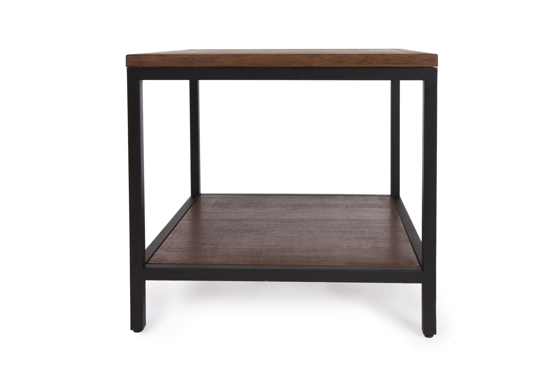 Bamboogle Rustic Grey Square Side Table With Black Legs BKL-30-B-2424-G-Minimal & Modern