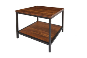 Bamboogle Koa Square Bamboo Side Table With Black Legs BKL-30-B-2424-K-Minimal & Modern