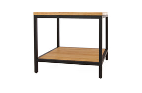 Bamboogle Timber Square Side Table With Black Legs BKL-30-B-2424-T-Minimal & Modern