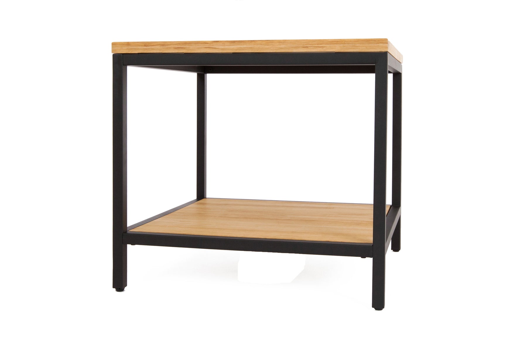 Bamboogle Timber Square Side Table With Black Legs BKL-30-B-2424-T-Minimal & Modern