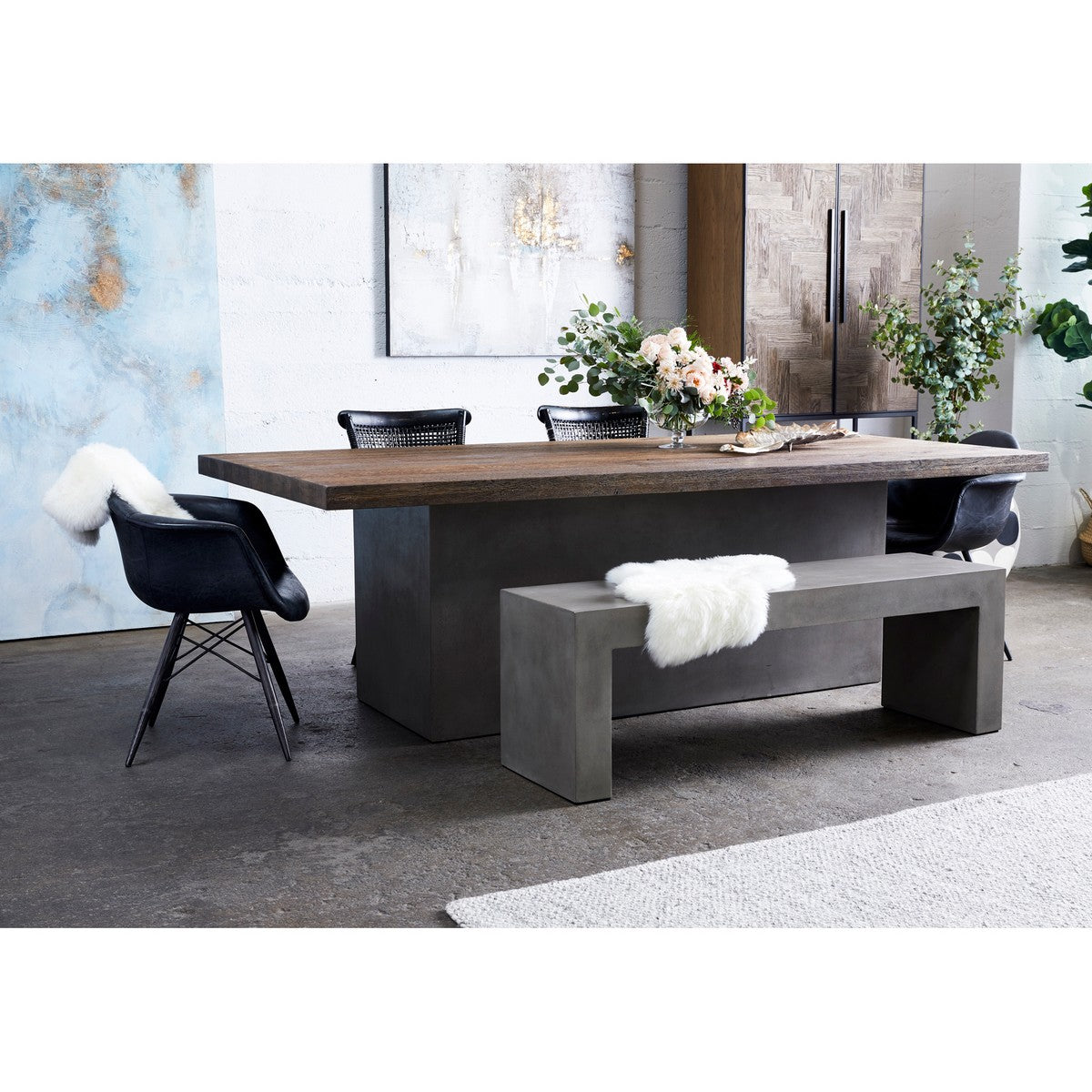 Moe's Home Collection Kaia Oak Dining Table - BQ-1030-25 - Moe's Home Collection - Dining Tables - Minimal And Modern - 1