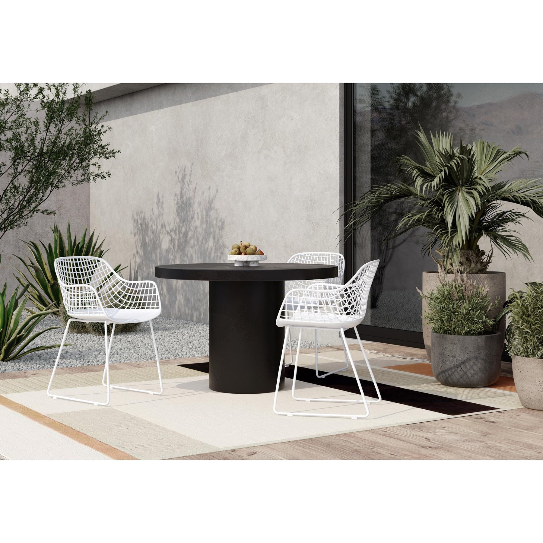 Moe's Home Collection Cassius Outdoor Dining Table Black - BQ-1057-02