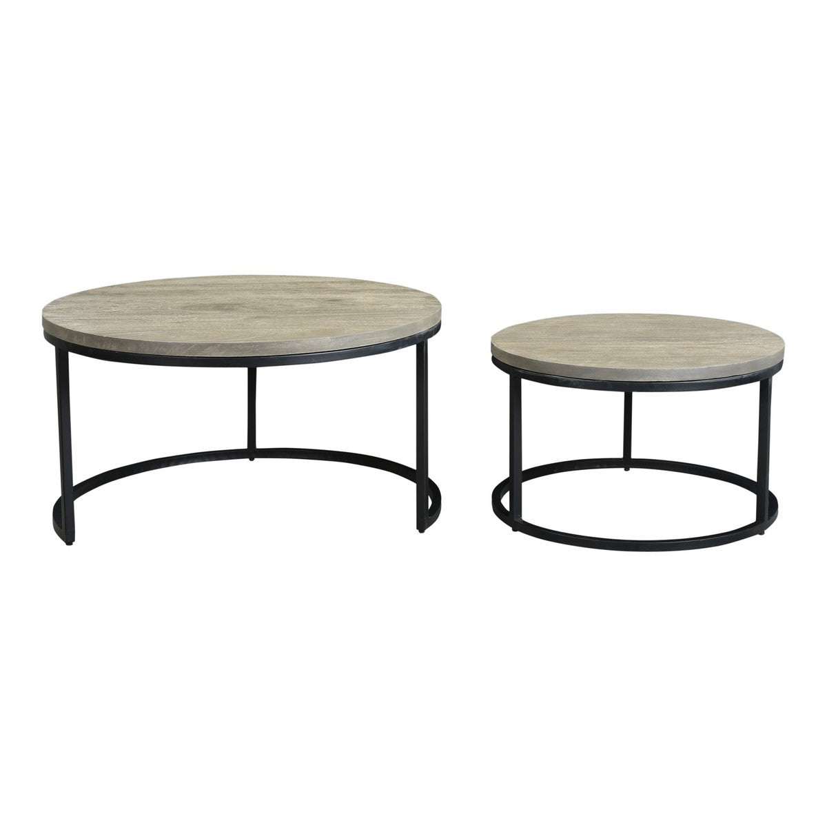 Moe's Home Collection Drey Round Nesting Coffee Tables Set of Two - BV-1011-15