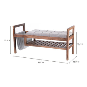 Moe's Home Collection Scandi Bench - BZ-1063-03