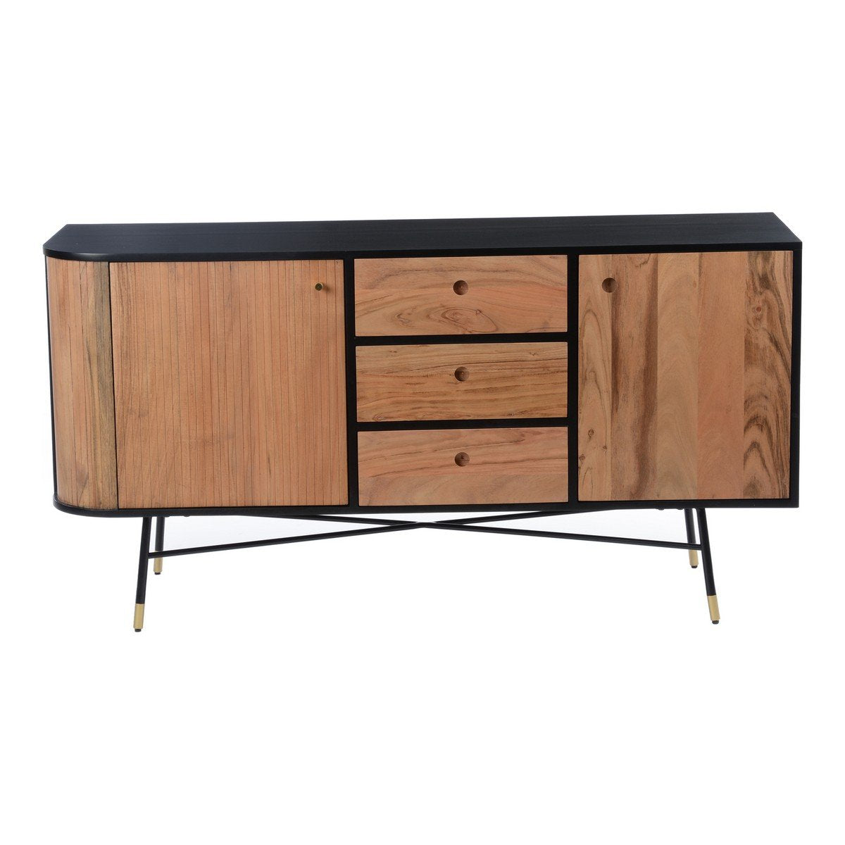 Moe's Home Collection Black And Tan Sideboard - BZ-1104-02 - Moe's Home Collection - Sideboards - Minimal And Modern - 1