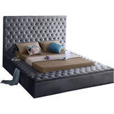 Meridian Furniture Bliss Grey Velvet Full Bed (3 Boxes)Meridian Furniture - Full Bed (3 Boxes) - Minimal And Modern - 1