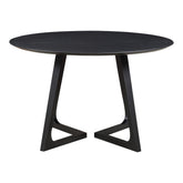 Moe's Home Collection Godenza Dining Table Round Black Ash - CB-1003-02 - Moe's Home Collection - Dining Tables - Minimal And Modern - 1