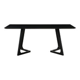 Moe's Home Collection Godenza Dining Table Rectangular Black Ash - CB-1004-02 - Moe's Home Collection - Dining Tables - Minimal And Modern - 1