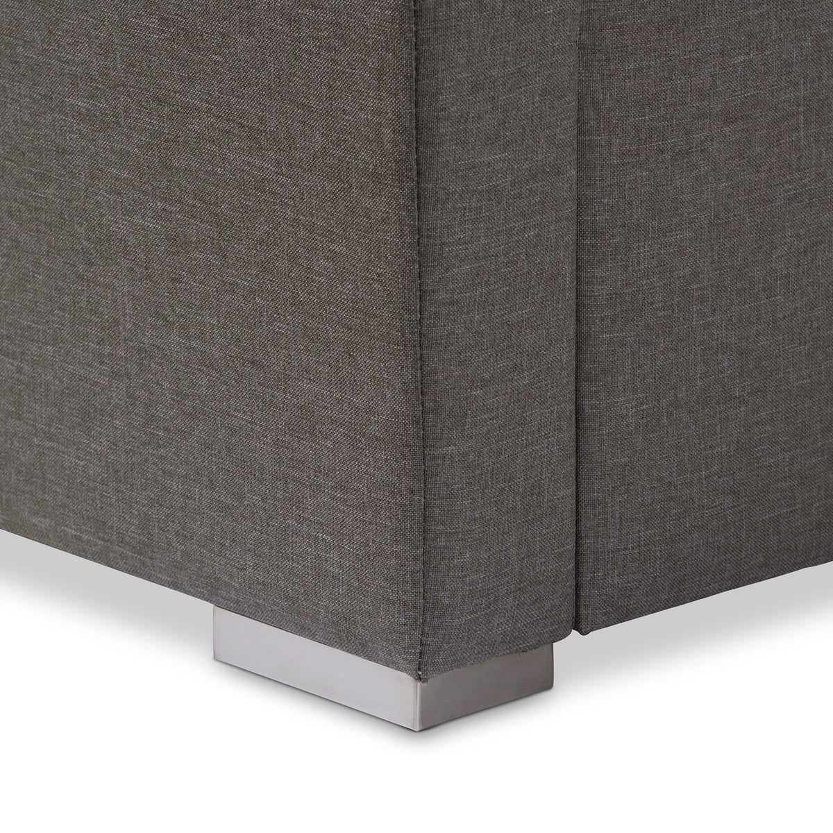 Baxton Studio Rene Modern and Contemporary King Size Grey Fabric 4-drawer Storage Platform Bed 
 Baxton Studio-King Bed-Minimal And Modern - 9