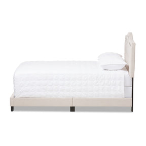 Baxton Studio Emerson Modern and Contemporary Light Beige Fabric Upholstered Full Size Bed Baxton Studio-Full Bed-Minimal And Modern - 3