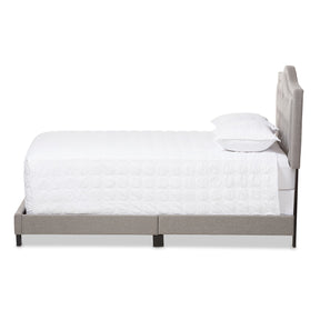 Baxton Studio Emerson Modern and Contemporary Light Grey Fabric Upholstered Full Size Bed Baxton Studio-Full Bed-Minimal And Modern - 3